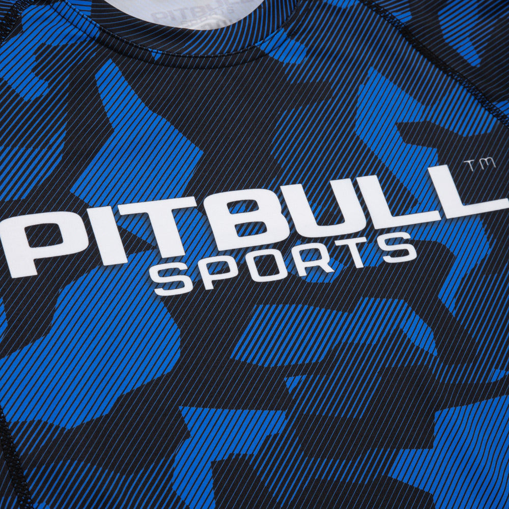 Pitbull T-S RASH DILLARD CAMO BLUE