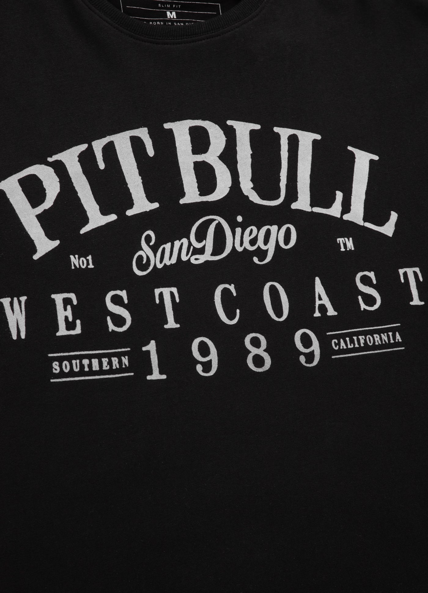 Pitbull T-SHIRT REGULAR FIT 210 OLD SCHOOL LOGO BLACK