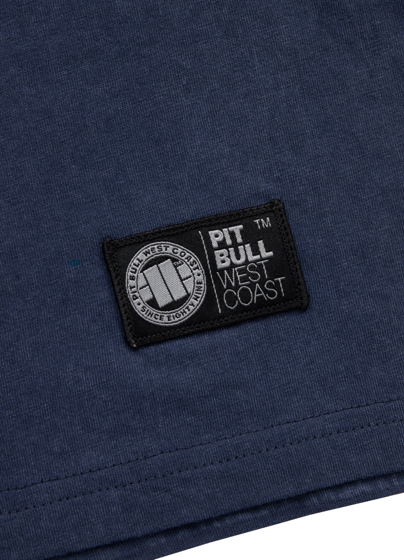 Pitbull T-SHIRT DENIM WASHED SHAMROCK NAVY DENIM