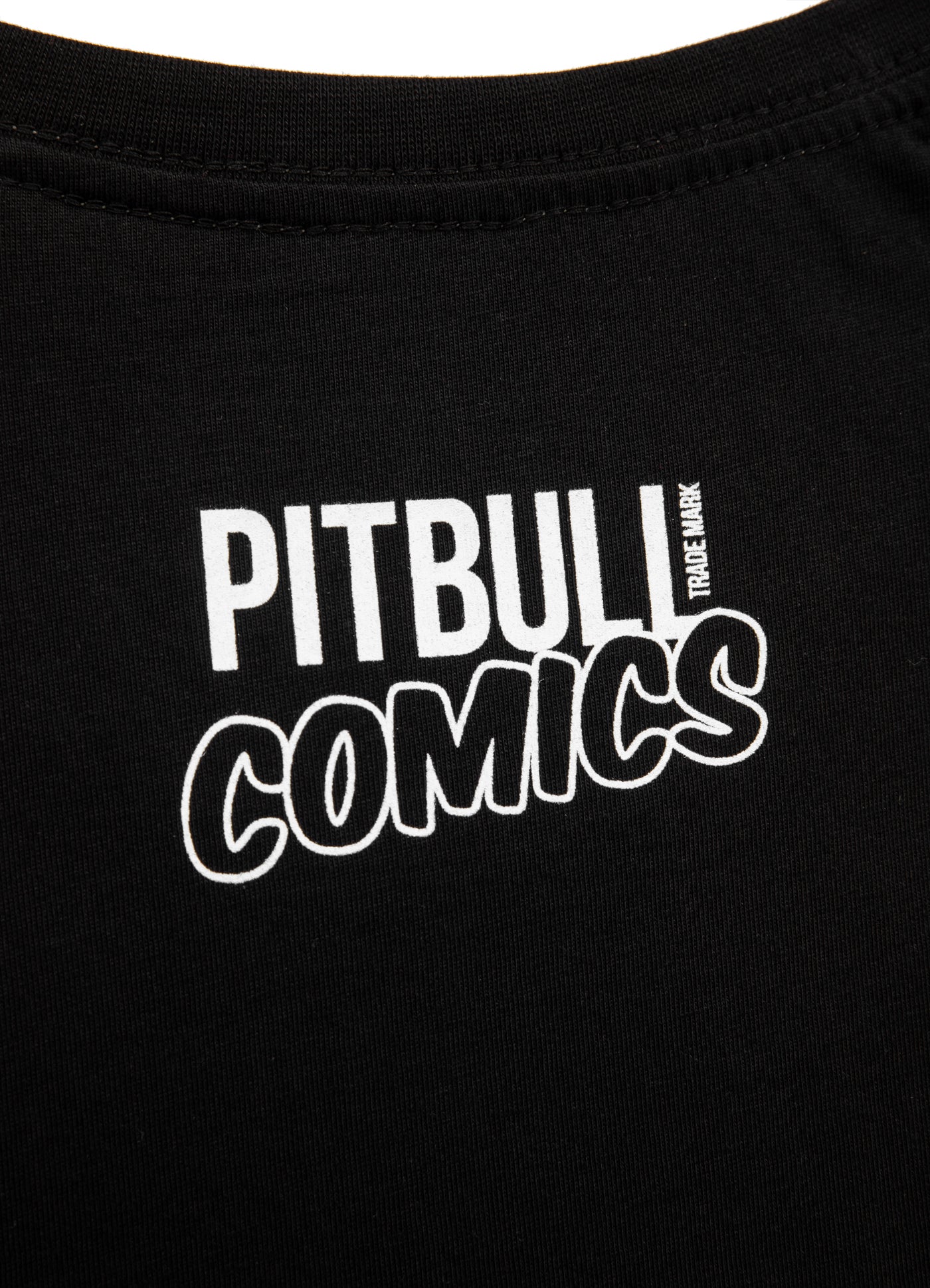 Pitbull T SHIRT COMICS BLACK