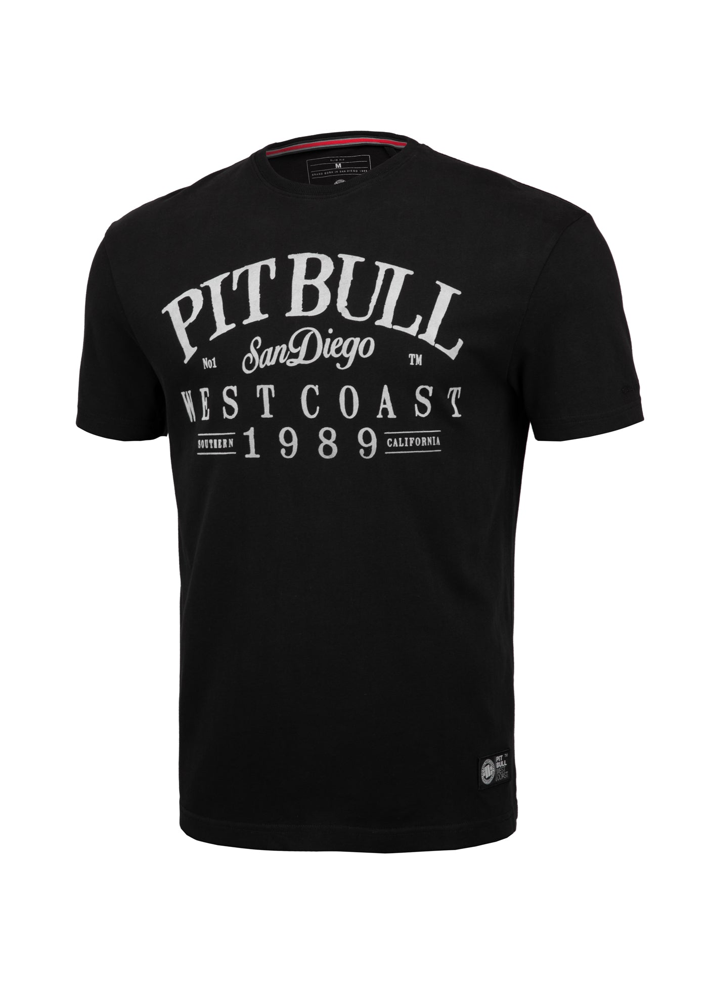Pitbull T-SHIRT REGULAR FIT 210 OLD SCHOOL LOGO BLACK