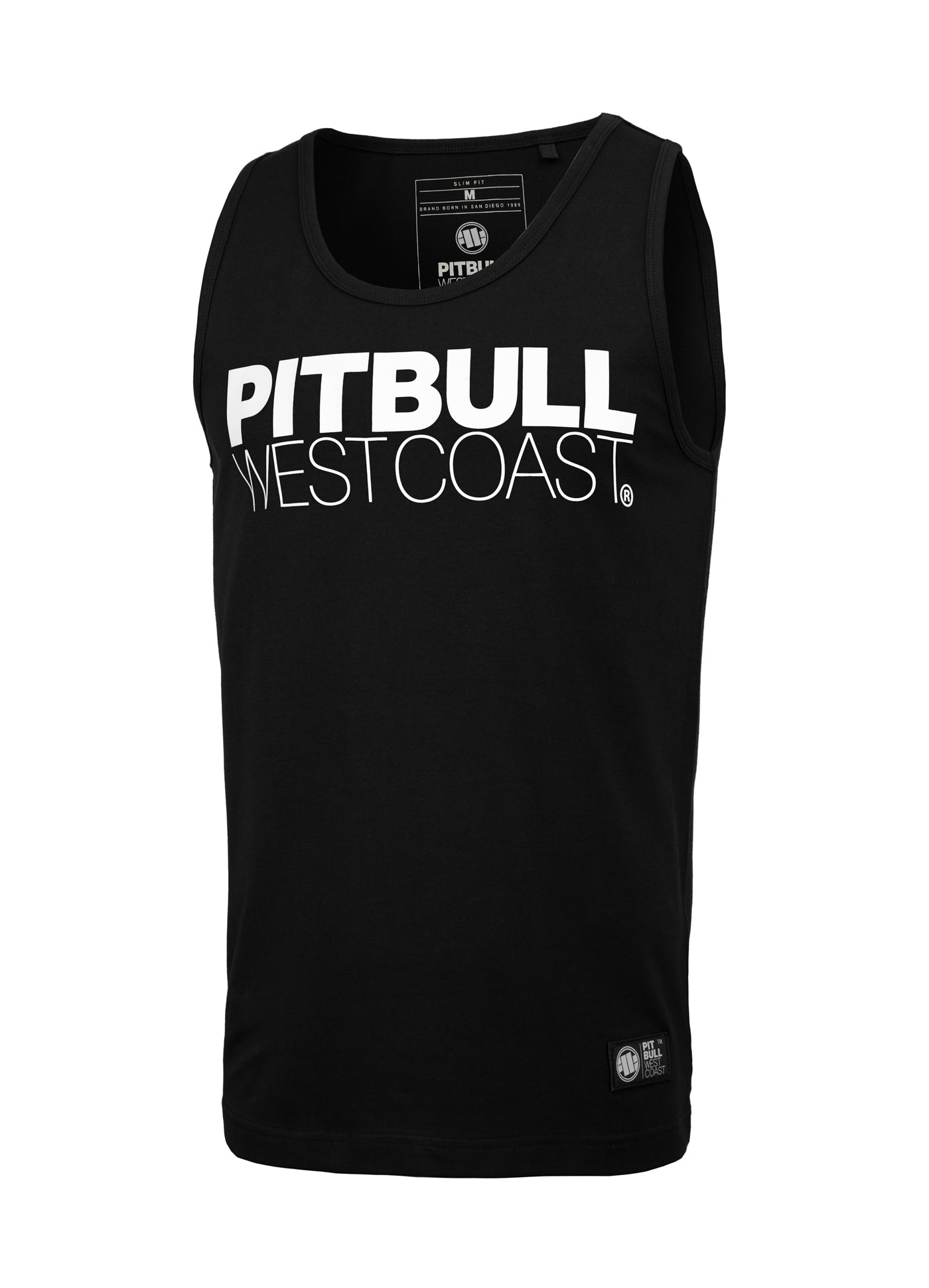 TANK TOP SLIM FIT TNT SPANDEX 190 BLACK