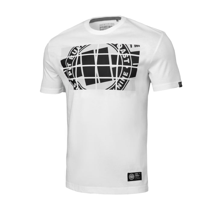 Pitbull T-SHIRT CHECK WHITE
