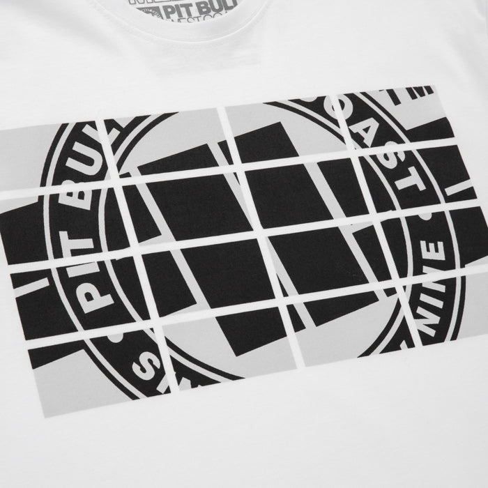 Pitbull T-SHIRT CHECK WHITE