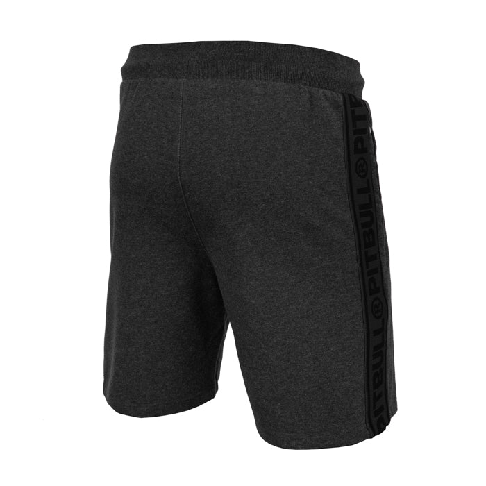 Pitbull MEN'S SHORTS FRENCH TERRY „SMALL LOGO” CHARC. MELANGE