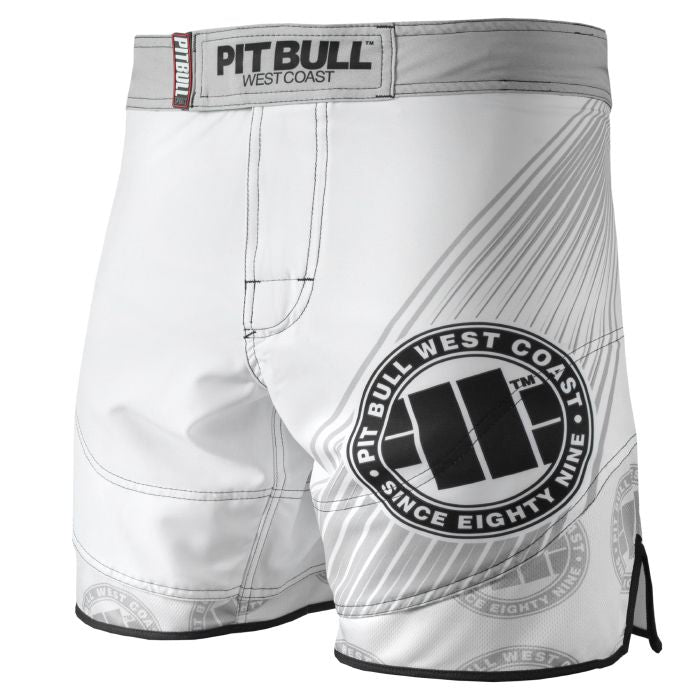 Pitbull GRAPPLING SHORTS 202 PLAYER ONE WHITE