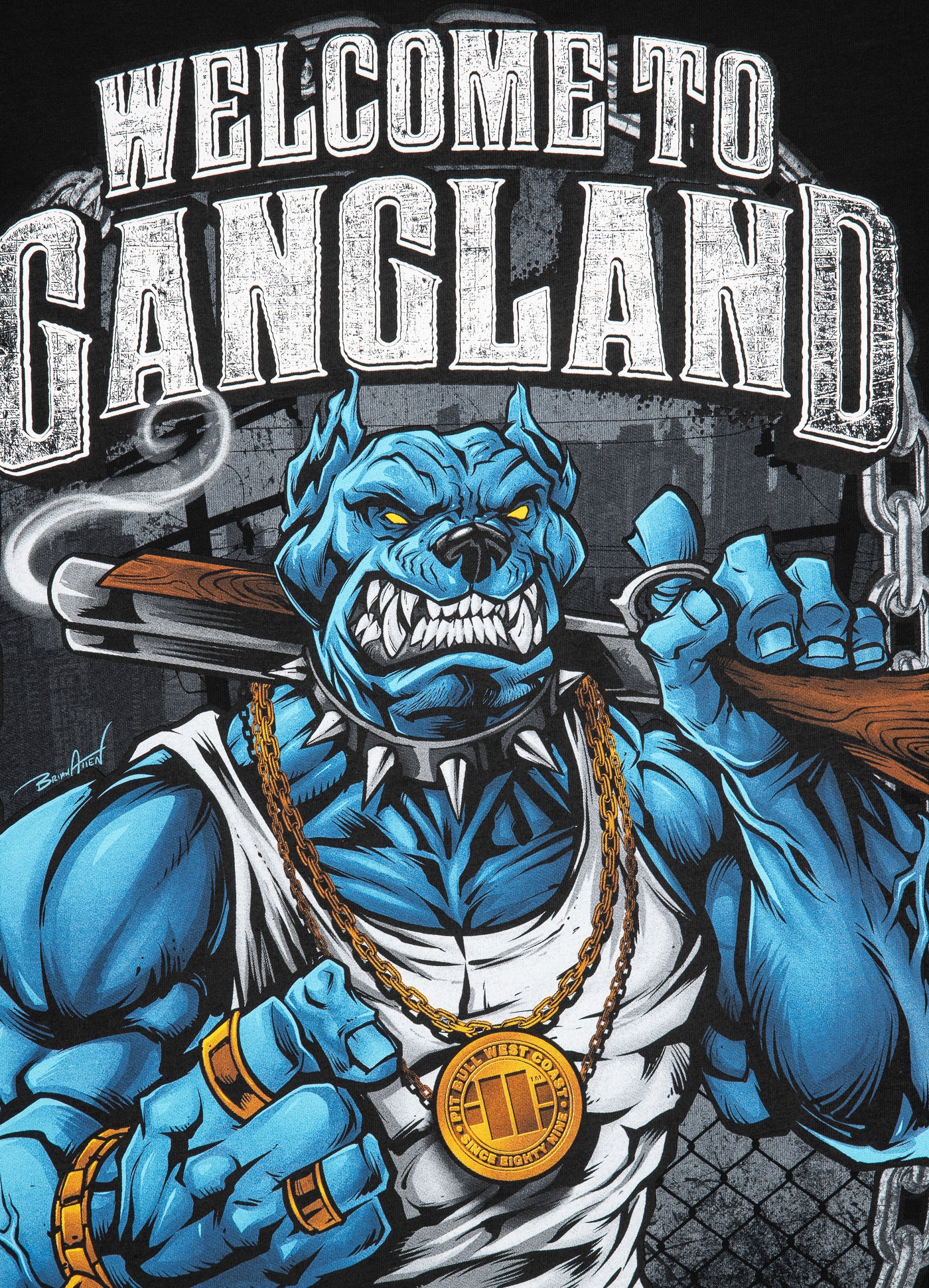 T-SHIRT GANGLAND BLACK