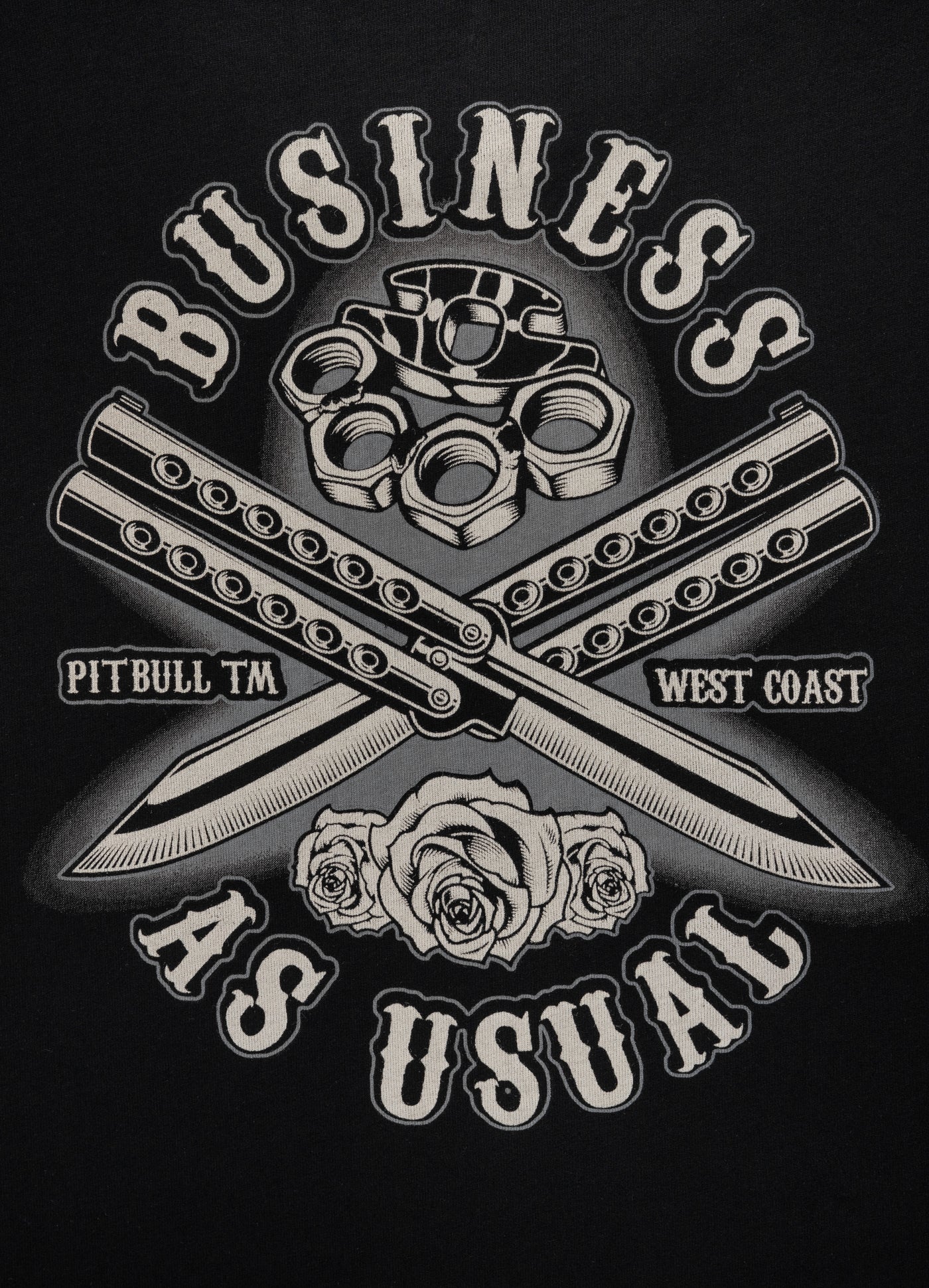 T-SHIRT BUSINESS AS USUAL 210 BLACK
