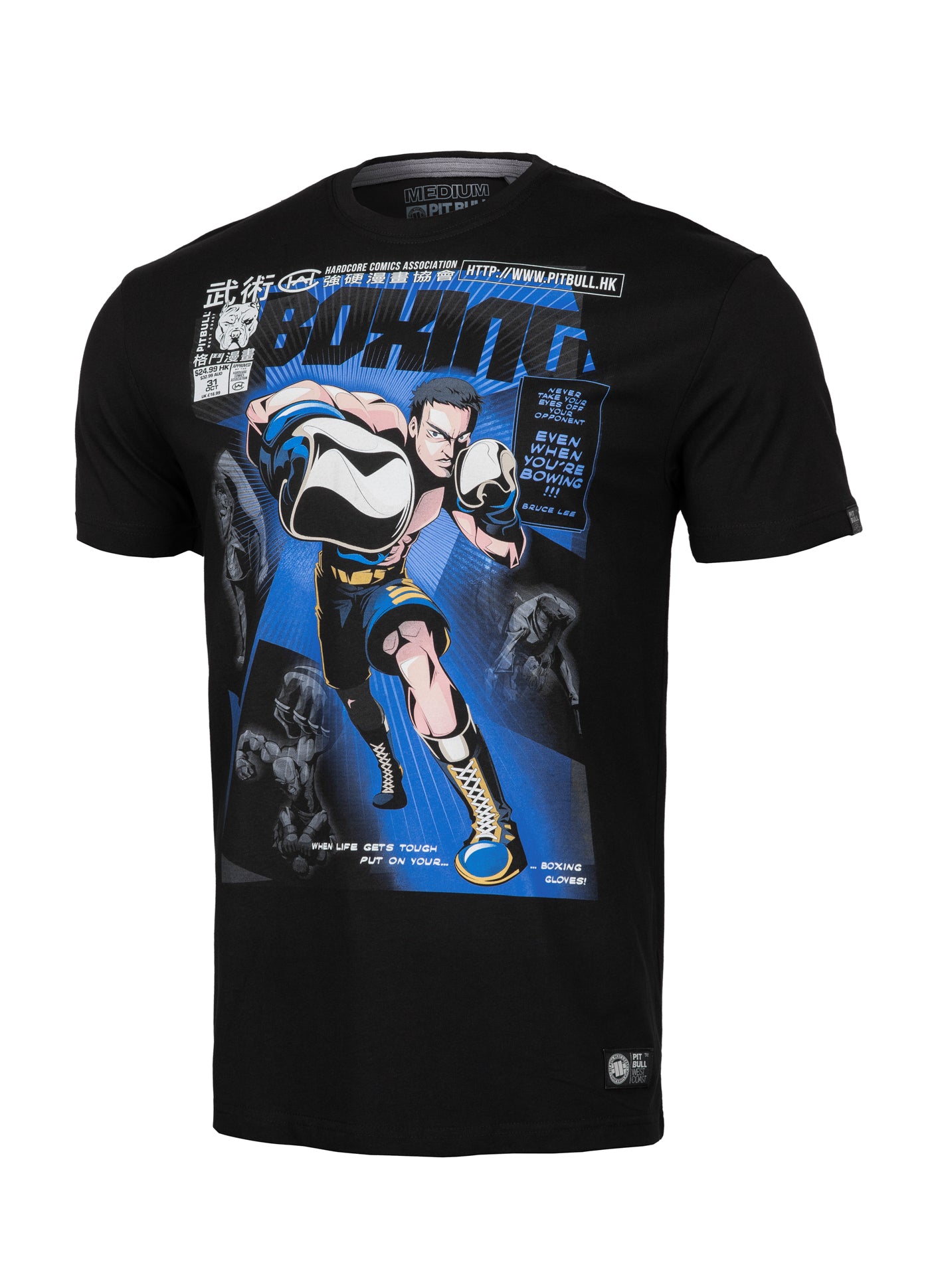 T-S BOXING COMICS MIDDLE WEIGHT BLACK