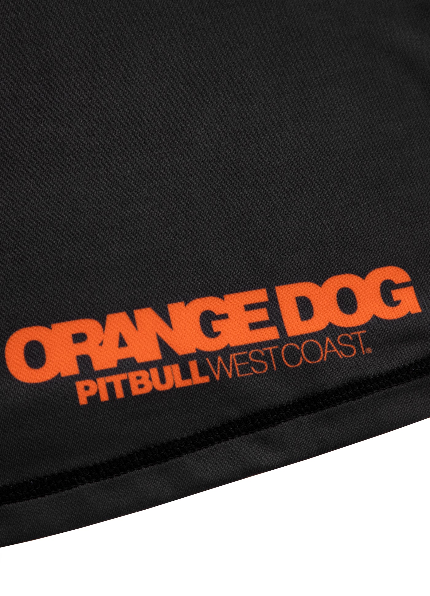 MENS PERFORMANCE T-SHIRT MESH ORANGE DOG BLACK