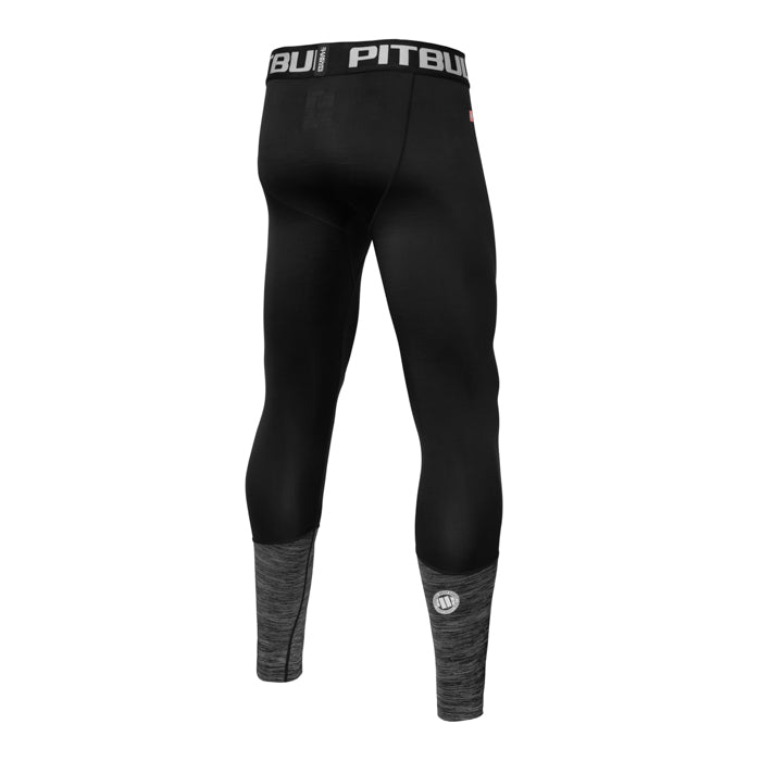 Pitbull MENS PERFORMANCE LEGGINGS CHARCOAL MELANGE/BLACK