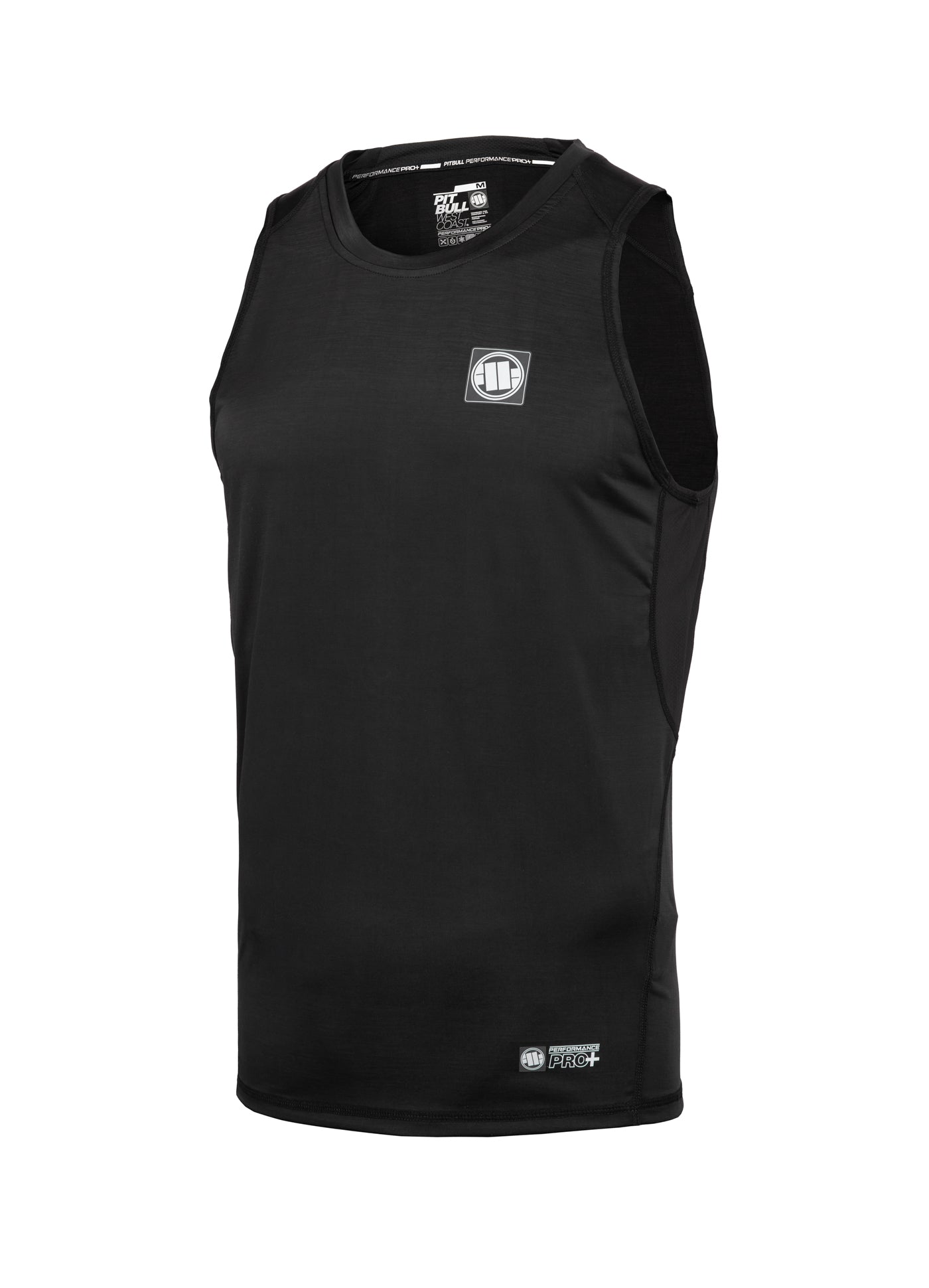 MENS PERFORMANCE TANK TOP SMALL LOGO BLACK
