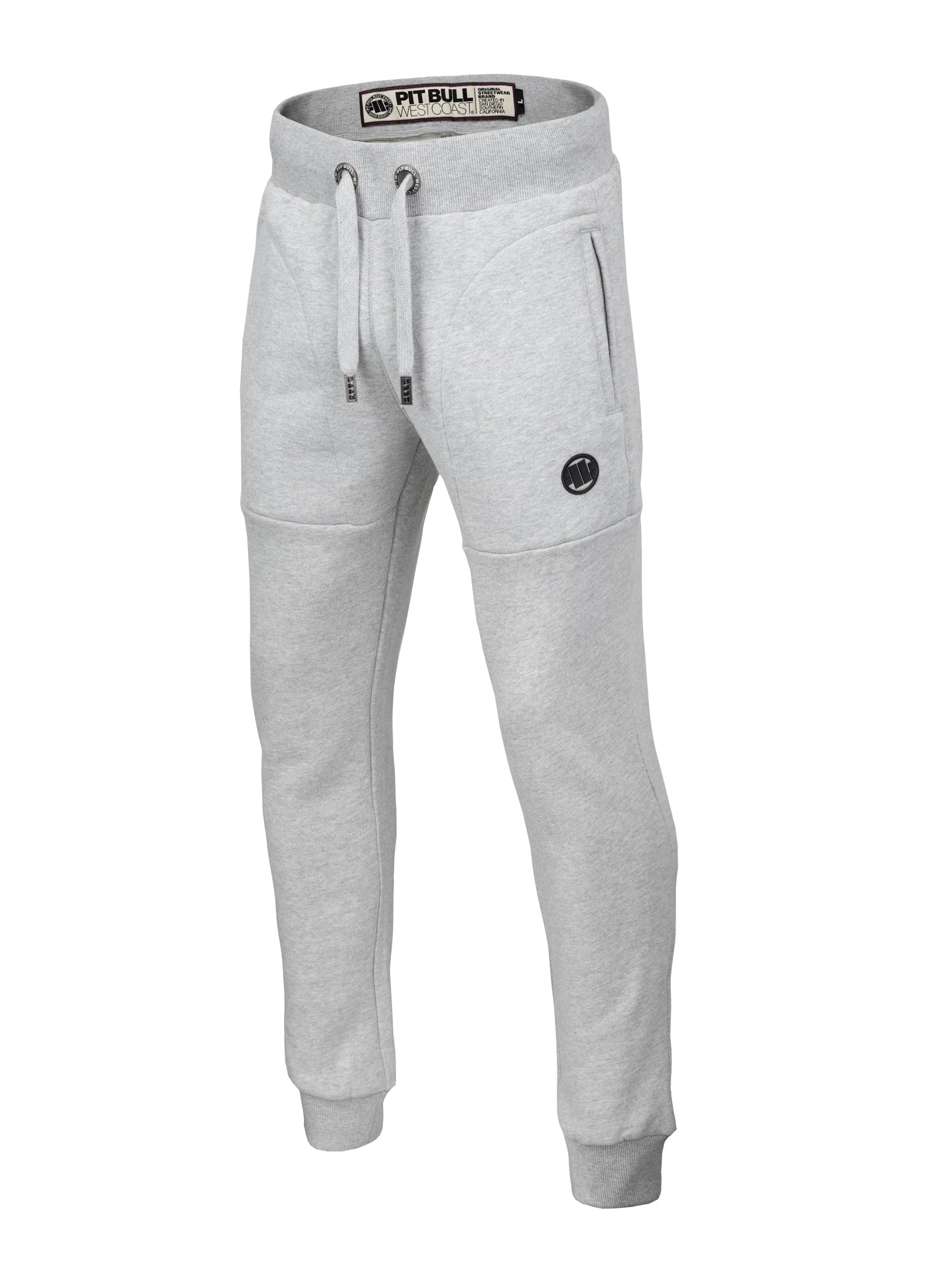 Pitbull TRACK PANTS SMALL LOGO GREY MELANGE