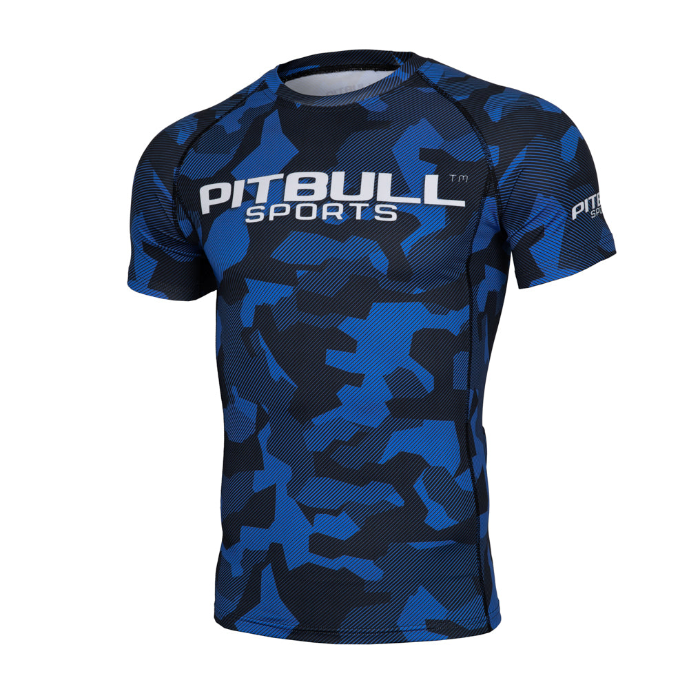Pitbull T-S RASH DILLARD CAMO BLUE
