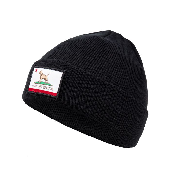 Pitbull BEANIE CALIFORNIA DOG BLACK