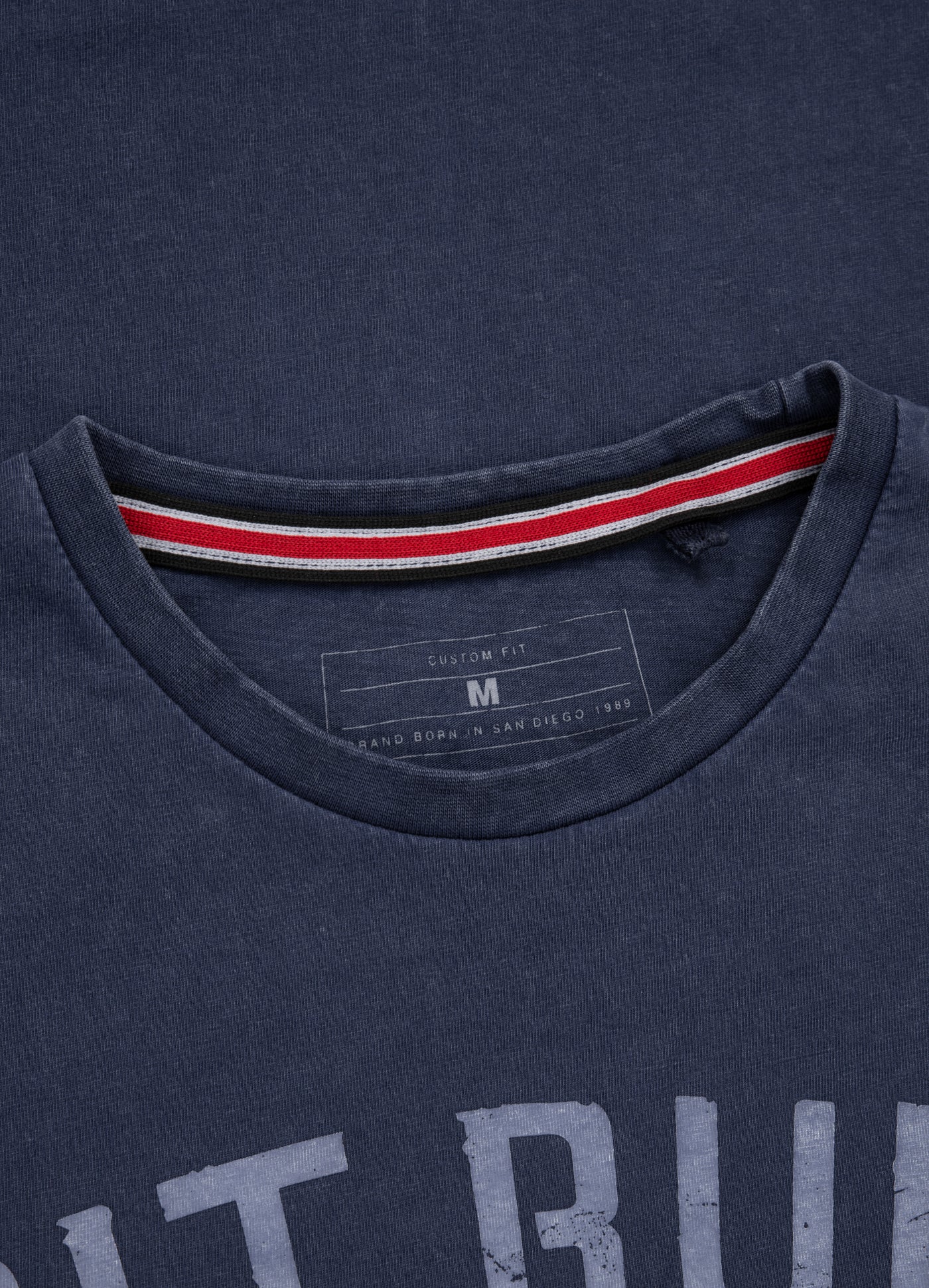 Pitbull T-SHIRT DENIM WASHED SHAMROCK NAVY DENIM