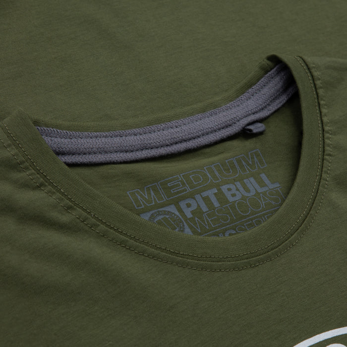 Pitbull T-SHIRT SKULL OLIVE