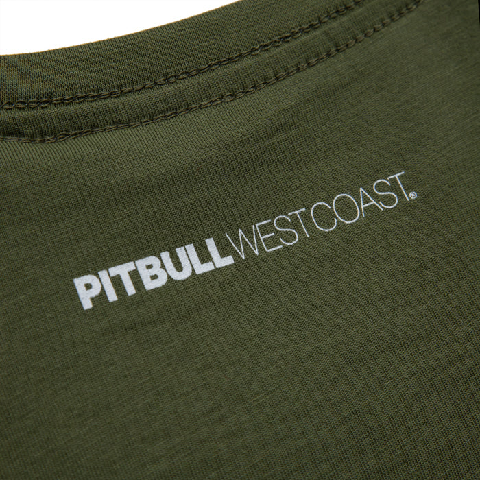 Pitbull T-SHIRT SKULL OLIVE