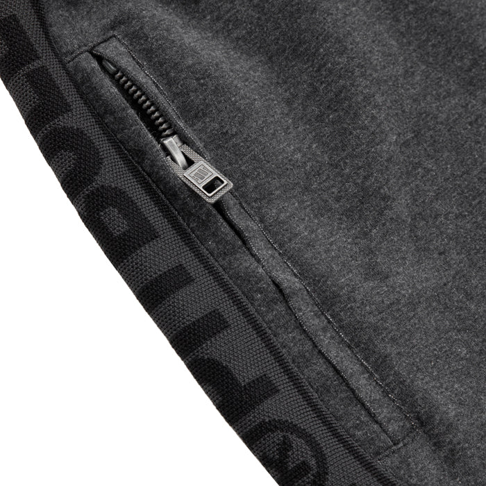 Pitbull MEN'S SHORTS FRENCH TERRY „SMALL LOGO” CHARC. MELANGE