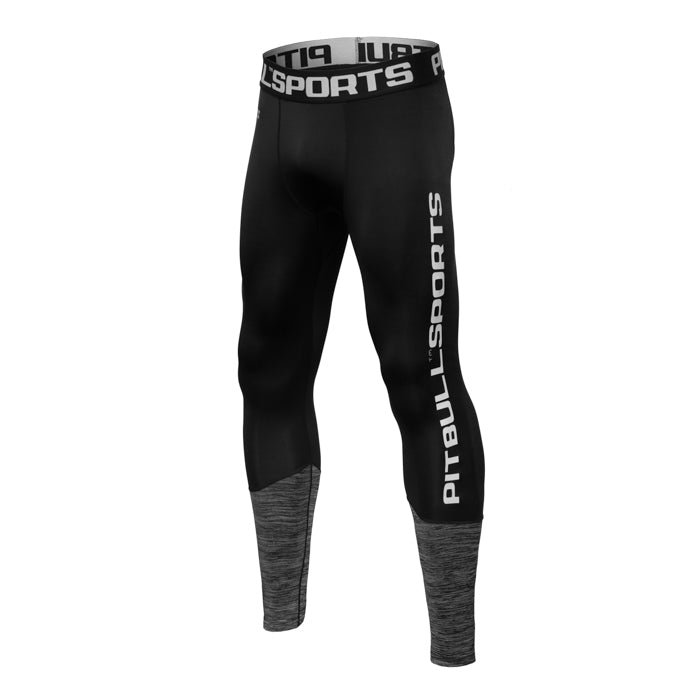 Pitbull MENS PERFORMANCE LEGGINGS CHARCOAL MELANGE/BLACK