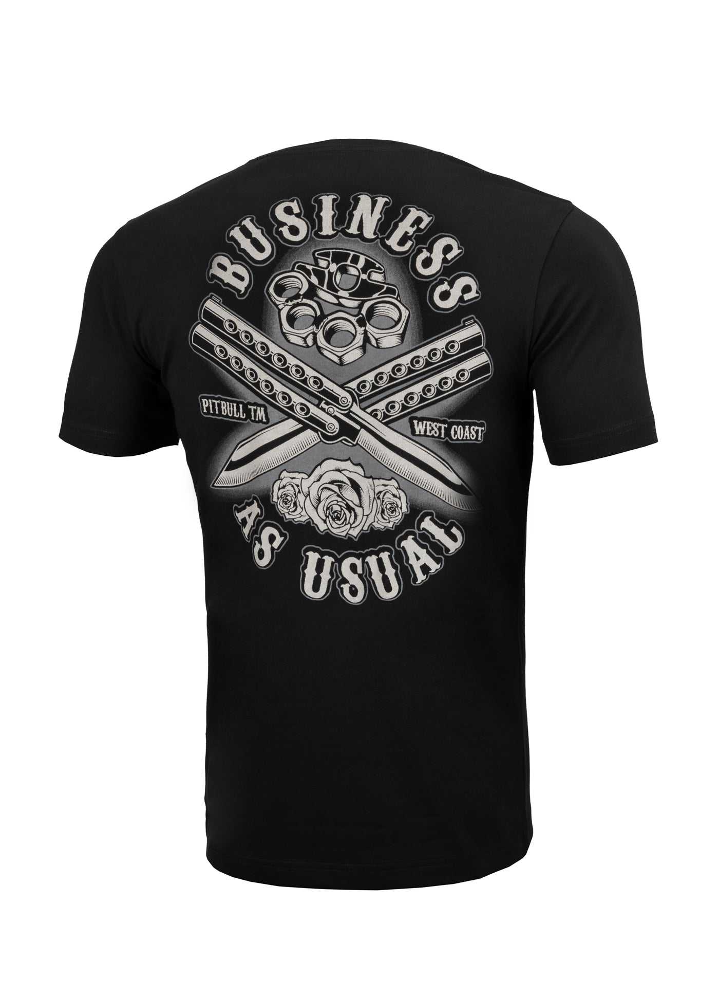 T-SHIRT BUSINESS AS USUAL 210 BLACK