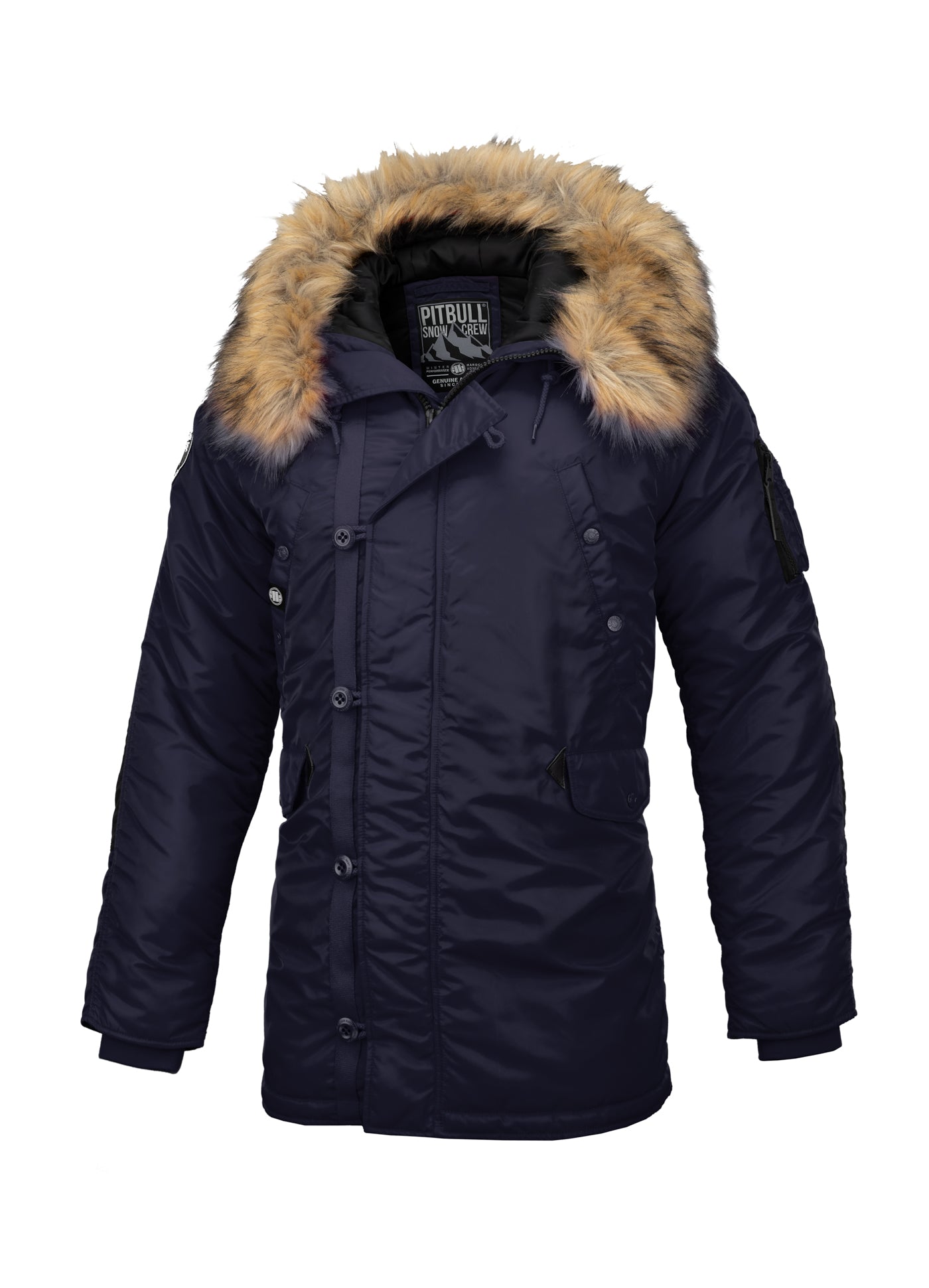 Pitbull FUR PARKA JACKET ALDER DARK NAVY